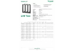 Camfil Kompaktfilter in 3V-Form - Opakfil® Standard ST | ePM1 55% - F7 (Gruppe: Fein) | 592x592x292mm